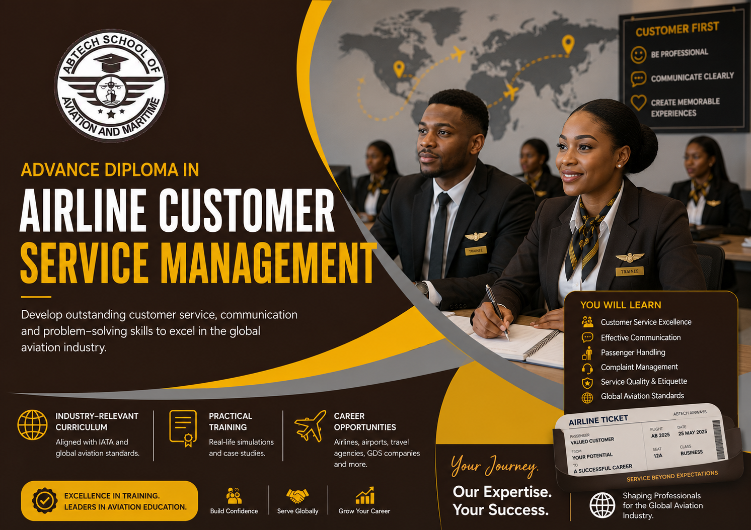 Abtech School of Aviation and Maritime www.asam.ng Airline Customer Service Management