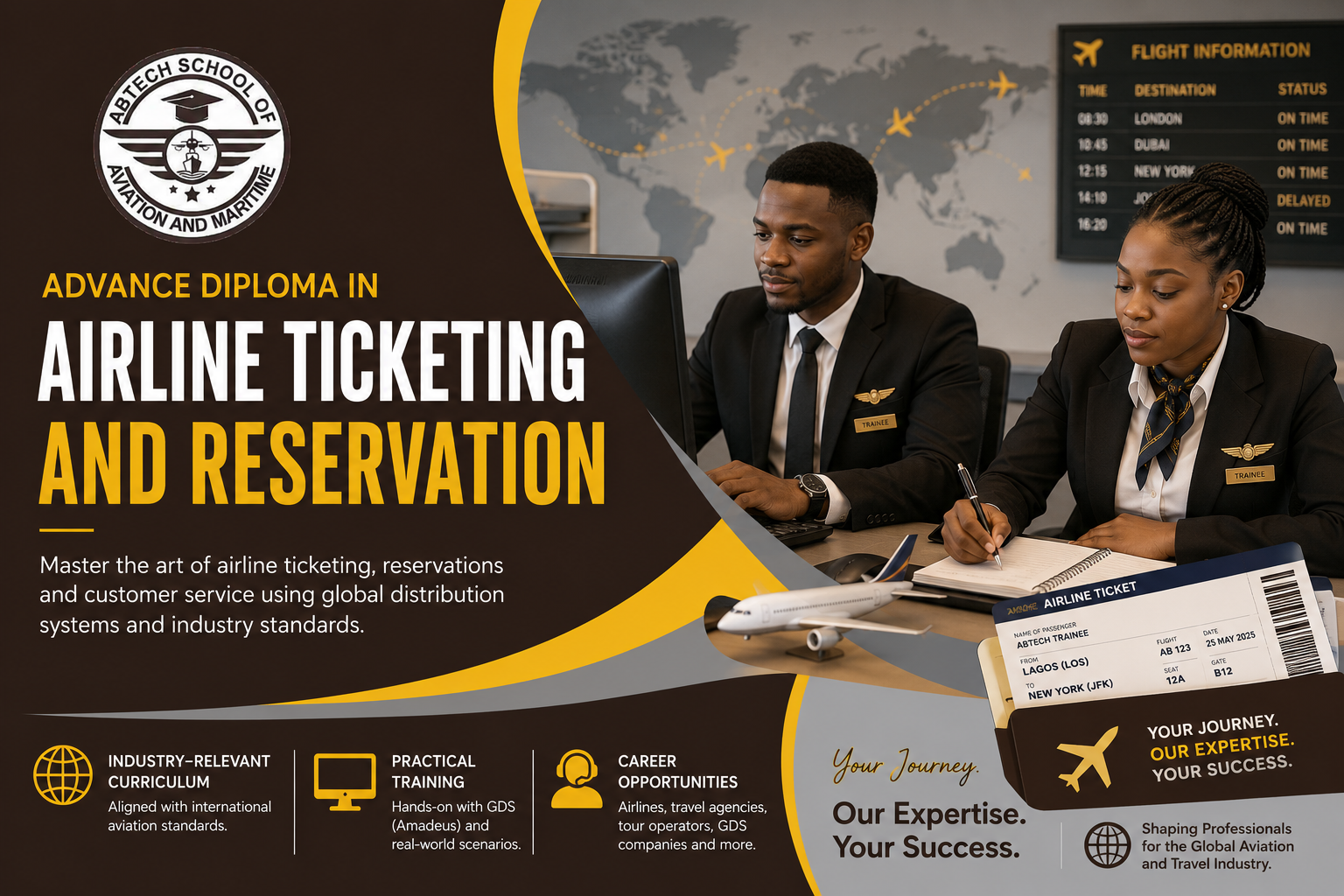 Abtech School of Aviation and Maritime www.asam.ng Airline Ticketing and Reservation